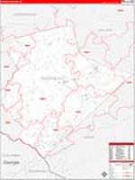 Edgefield, Sc Carrier Route Wall Map