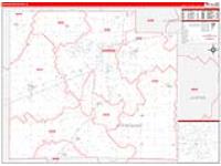 Effingham, Il Carrier Route Wall Map