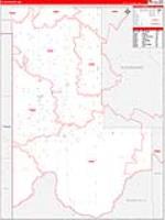 Ellis, Ok Carrier Route Wall Map