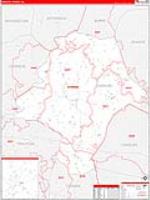 Emanuel, Ga Carrier Route Wall Map