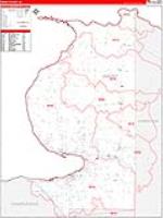 Emmet, Mi Carrier Route Wall Map