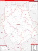 Erath, Tx Carrier Route Wall Map