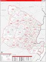 Essex, Nj Carrier Route Wall Map
