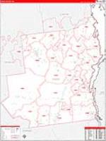 Essex, Ny Carrier Route Wall Map