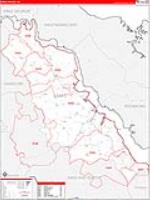 Essex, Va Carrier Route Wall Map