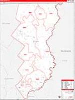 Essex, Vt Carrier Route Wall Map