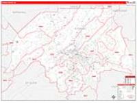 Etowah, Al Carrier Route Wall Map