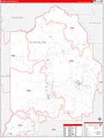 Evangeline Parish (), La Carrier Route Wall Map