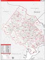Fairfax, Va Carrier Route Wall Map