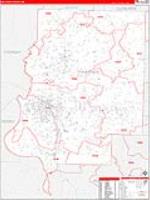 Faulkner, Ar Carrier Route Wall Map