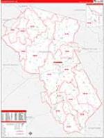 Fauquier, Va Carrier Route Wall Map
