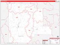 Fayette, Al Carrier Route Wall Map