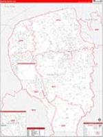 Fayette, Ga Carrier Route Wall Map