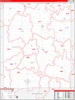 Fayette, Ia Carrier Route Wall Map