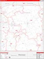 Fayette, Tn Carrier Route Wall Map