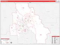 Flathead, Mt Carrier Route Wall Map