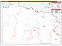 Florence, Wi Carrier Route Wall Map