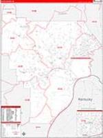 Floyd, In Carrier Route Wall Map