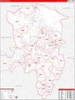 Floyd, Ky Carrier Route Wall Map