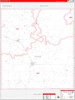 Floyd, Tx Carrier Route Wall Map
