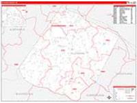 Fluvanna, Va Carrier Route Wall Map