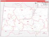 Franklin, Al Carrier Route Wall Map