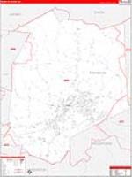 Franklin, Ky Carrier Route Wall Map