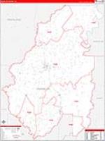Franklin Parish (), La Carrier Route Wall Map