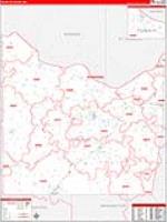 Franklin, Mo Carrier Route Wall Map