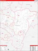 Franklin, Nc Carrier Route Wall Map