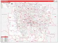 Franklin, Oh Carrier Route Wall Map