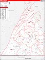 Franklin, Pa Carrier Route Wall Map