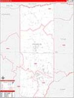 Franklin, Tx Carrier Route Wall Map