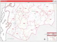 Franklin, Vt Carrier Route Wall Map