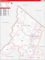 Frederick, Va Carrier Route Wall Map