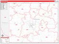 Freeborn, Mn Carrier Route Wall Map