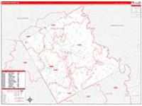 Freestone, Tx Carrier Route Wall Map