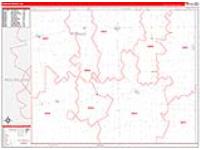 Furnas, Ne Carrier Route Wall Map