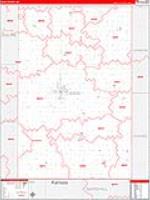 Gage, Ne Carrier Route Wall Map