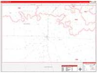 Gaines, Tx Carrier Route Wall Map