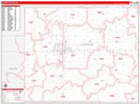 Garfield, Ok Carrier Route Wall Map