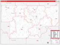 Garvin, Ok Carrier Route Wall Map