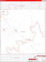 Garza, Tx Carrier Route Wall Map