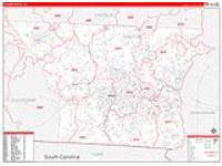 Gaston, Nc Carrier Route Wall Map