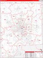 Genesee, Mi Carrier Route Wall Map