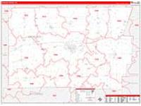 Genesee, Ny Carrier Route Wall Map