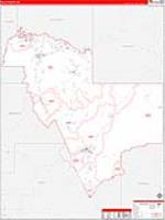 Gila, Az Carrier Route Wall Map