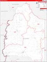 Gilchrist, Fl Carrier Route Wall Map
