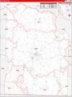 Giles, Tn Carrier Route Wall Map