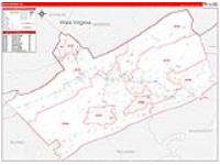 Giles, Va Carrier Route Wall Map